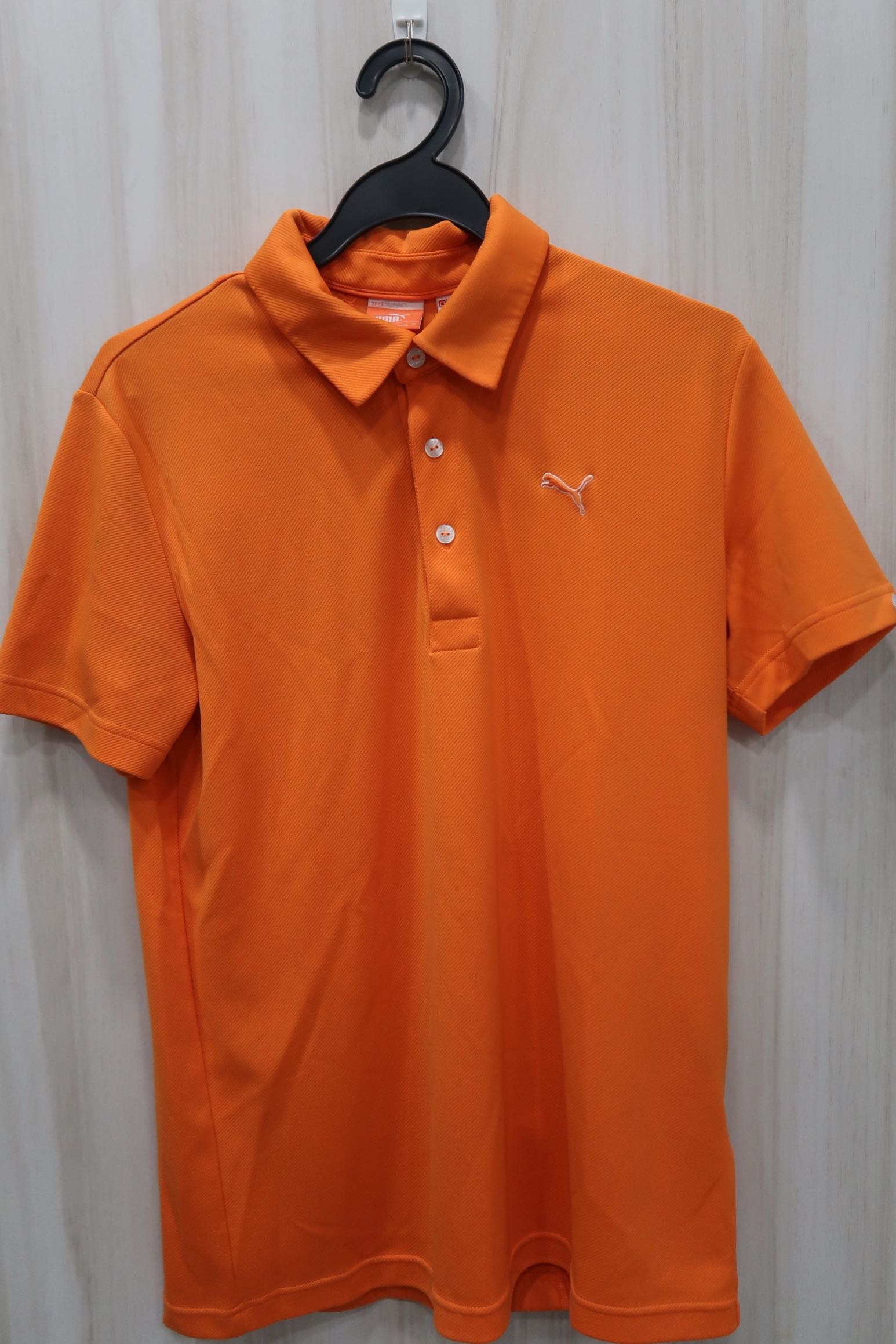 orange dri fit polo shirt
