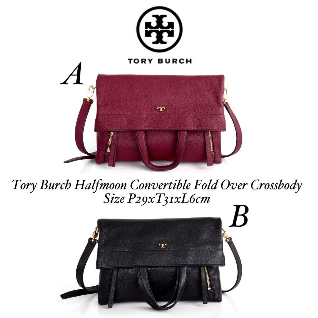 Tory burch half best sale moon fold over
