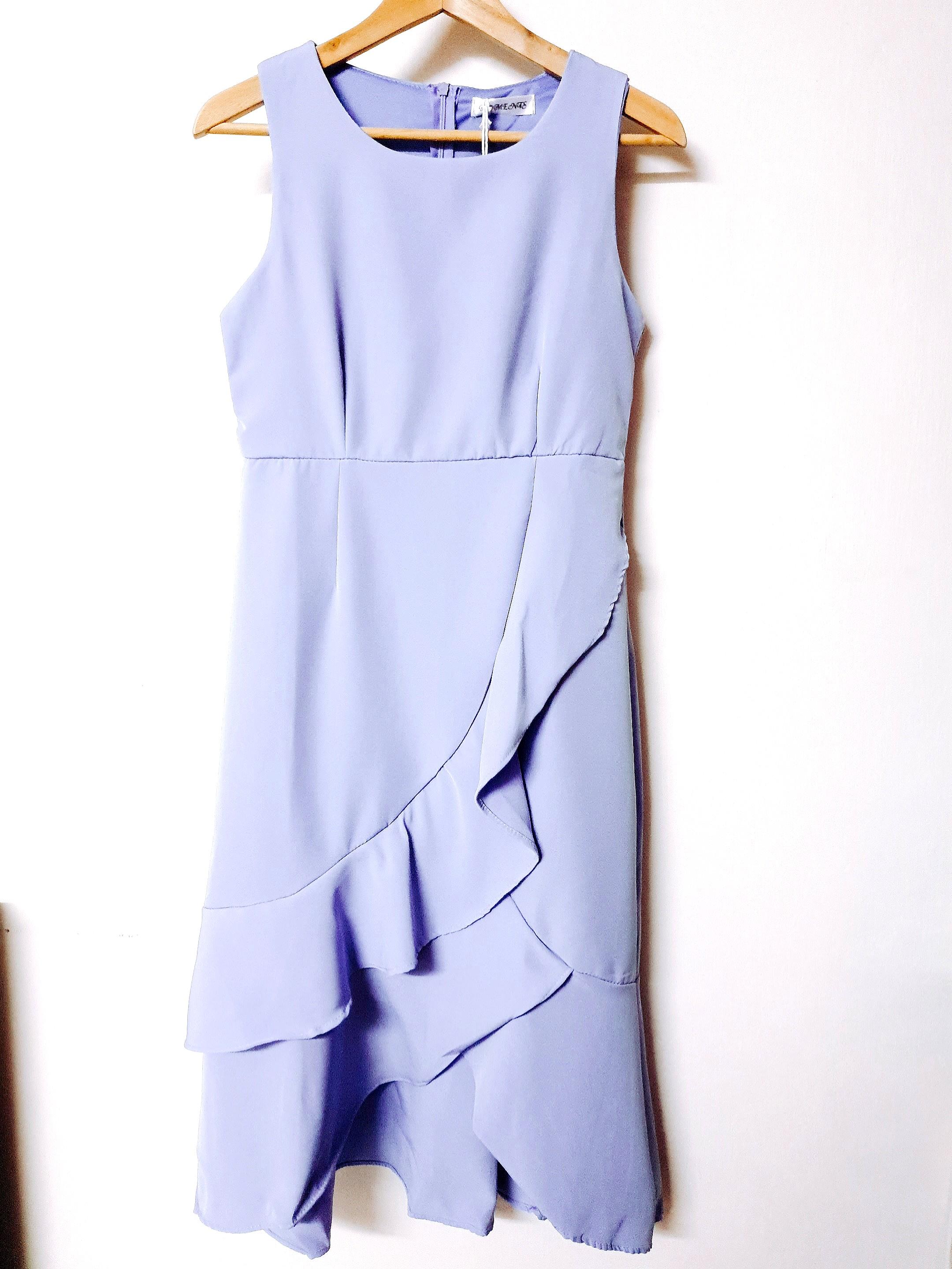 Refreshing Baby Blue Ruffles Midi Dress Brand New Women S Fashion