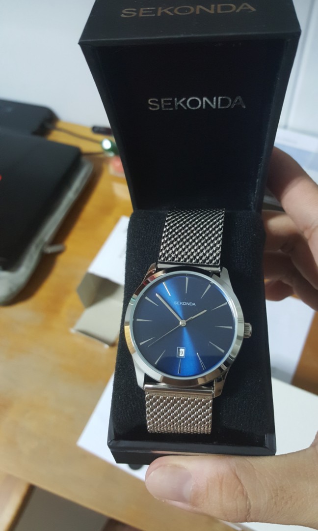 sekonda blue dial