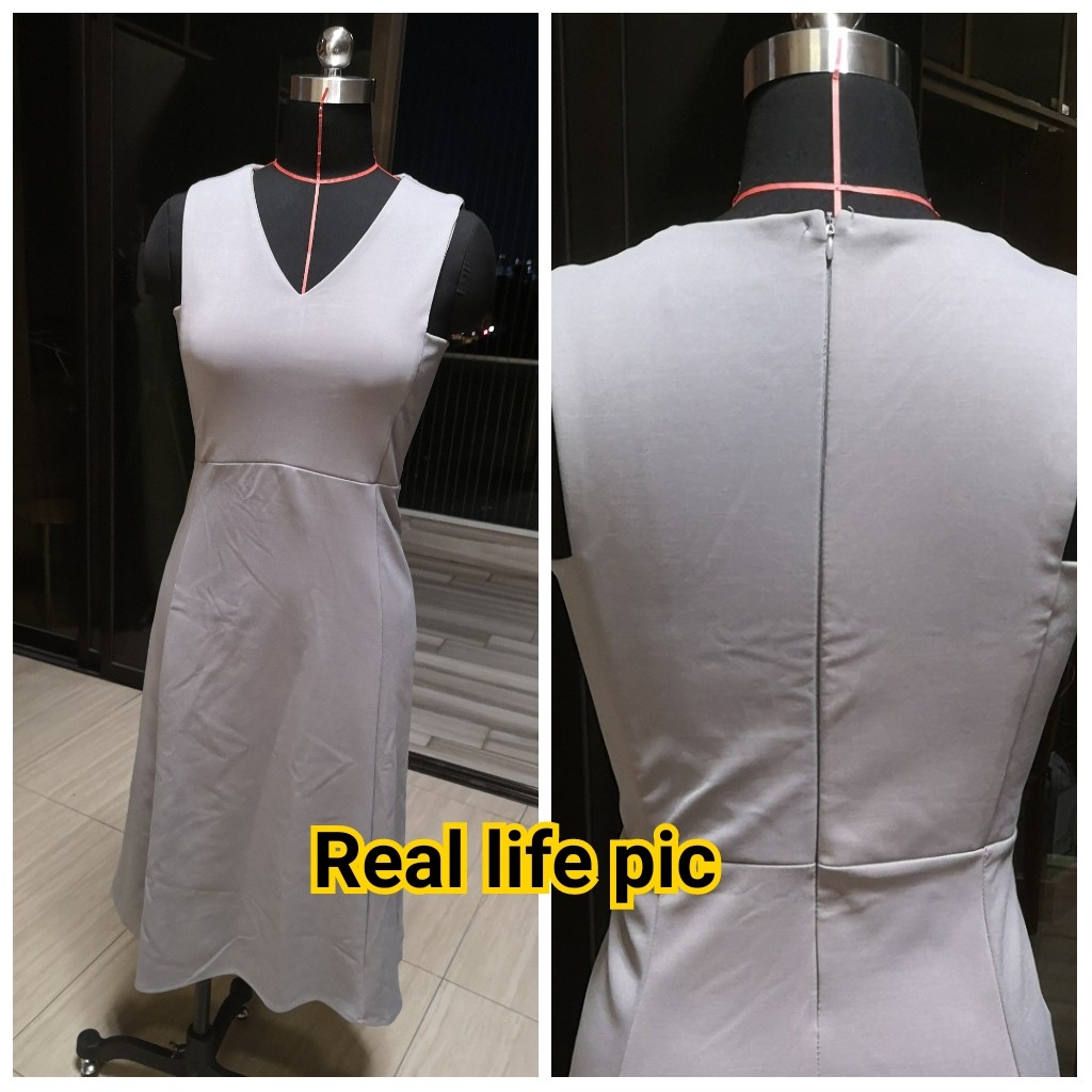Light Grey Work Dress