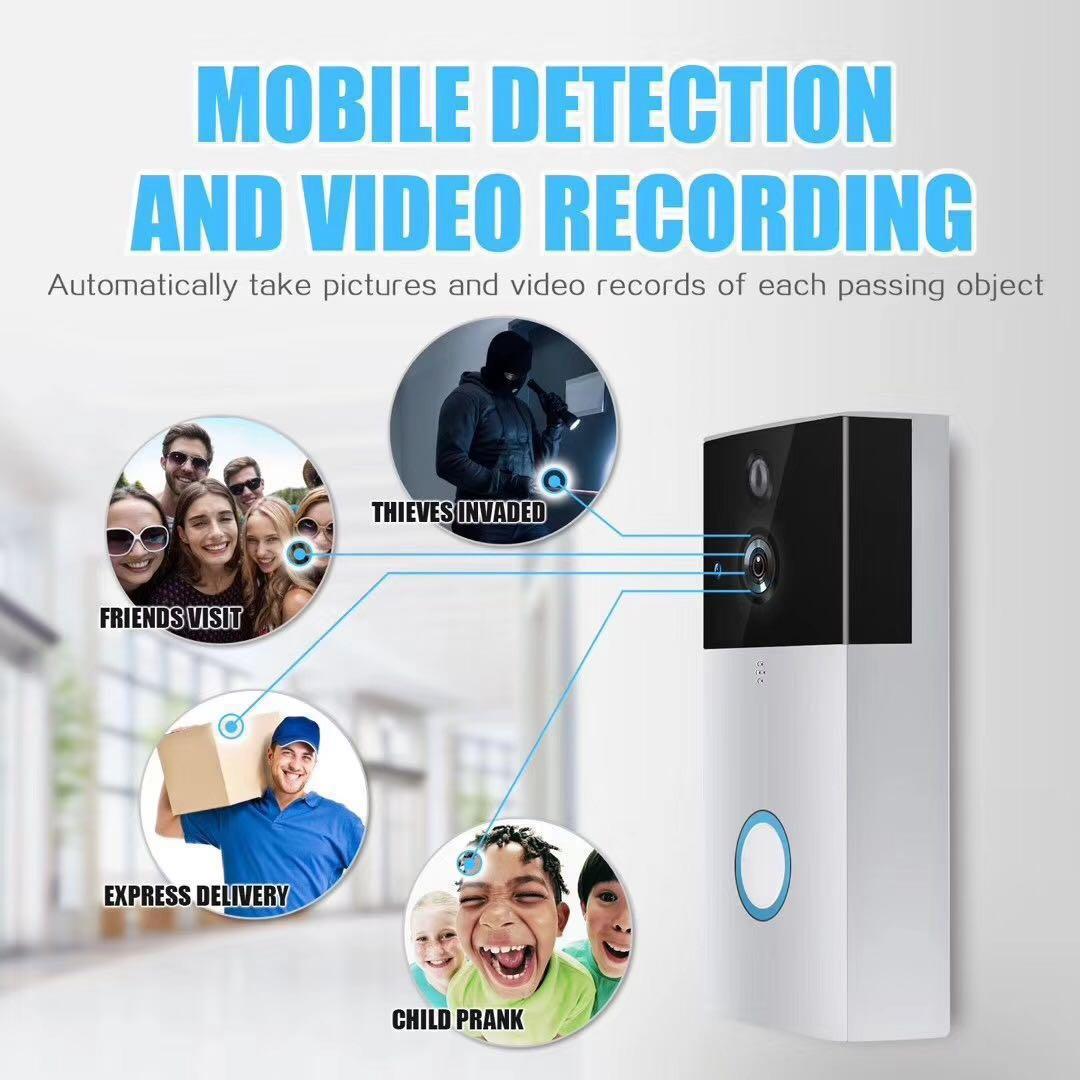 Smart HD WiFi Video Doorbell Two way Talk Wireless Doorbell
