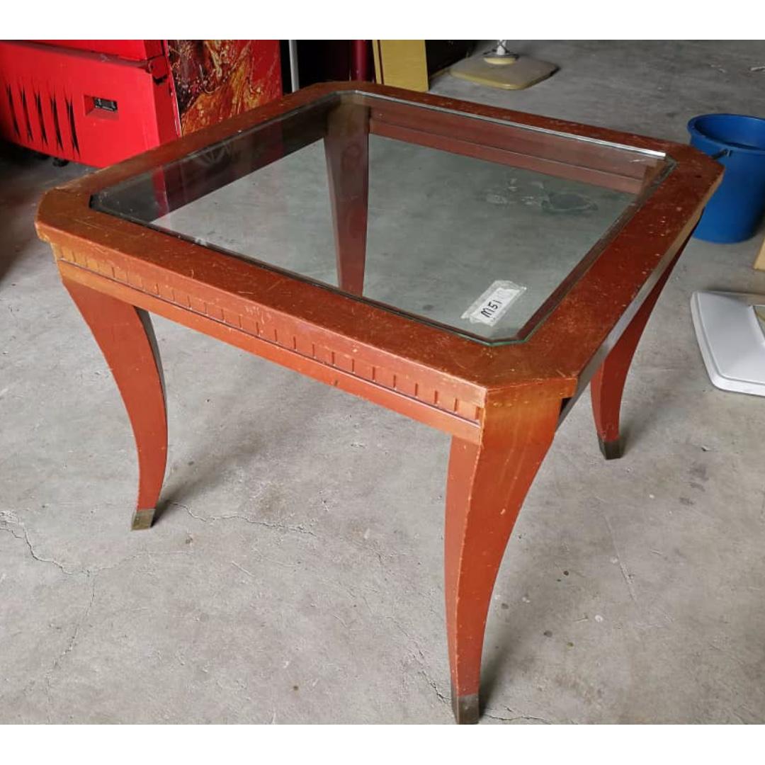Jati Teak Wood Square Side Coffee Table L2 5 M51 Home Furniture Furniture On Carousell