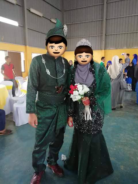 Emerald green pengantin baju FESYEN