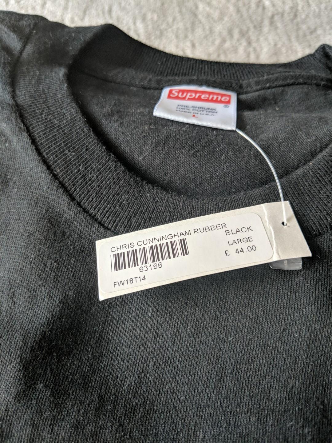 Supreme x chris Cunningham rubber johnny tee black Men s Fashion Tops Sets Tshirts Polo Shirts on Carousell