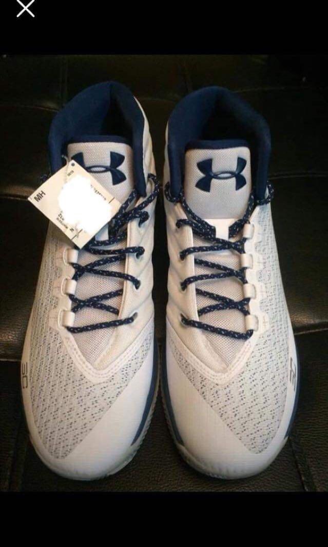 White and blue stephen curry shoes online