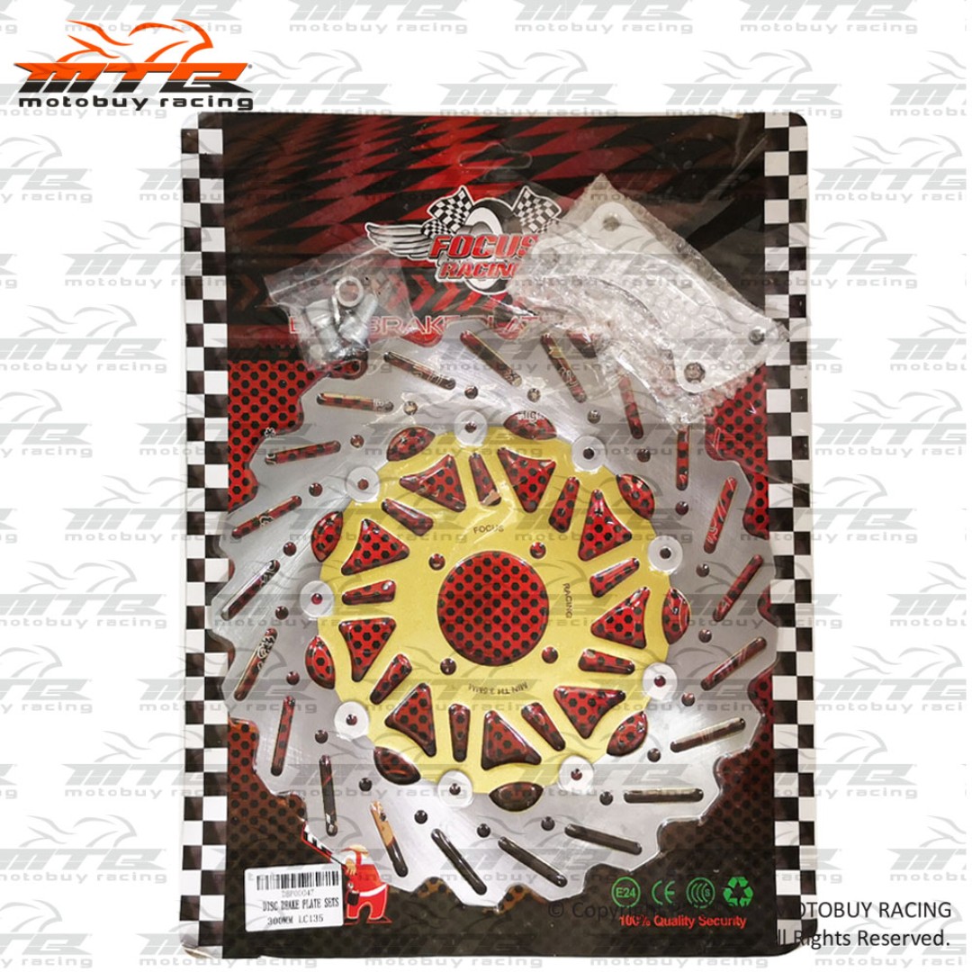 YAMAHA LC135 (4S) RACING DISC PLATE WITH BRACKET (FOR MODIFY TO 300MM ...