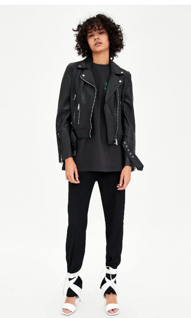leather jacket ladies zara