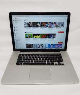 MacBook Pro 15 Inch Core i7 256GB SSD (New Battery)