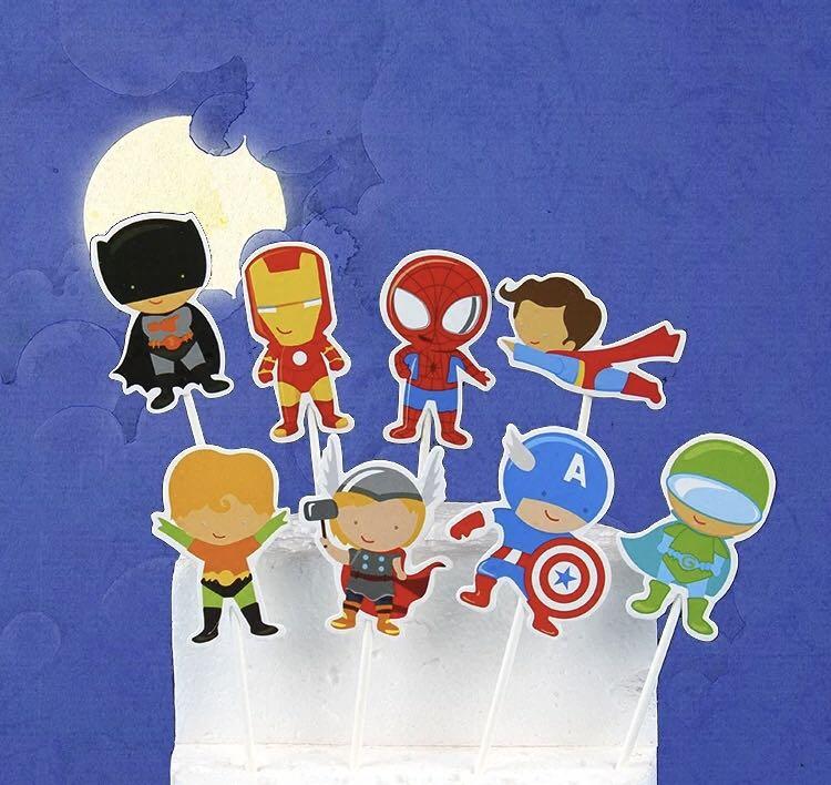 14 4 Free Normal Mail Marvel Avengers Hero Superhero Theme Birthday Cake Toppers Tags Baking Supplies Design Craft Others On Carousell