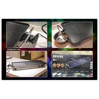 IL 116 Idealife - Alat Pemanggang Elektrik Grill Pan Paling Bagus