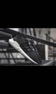 Adidas Eqt support 93/17 boost 黑白 男女