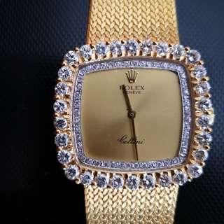 Beautiful Rolex Cellini  18K gold Watch