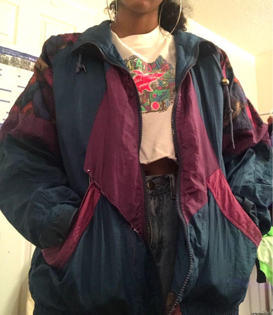90s style windbreaker