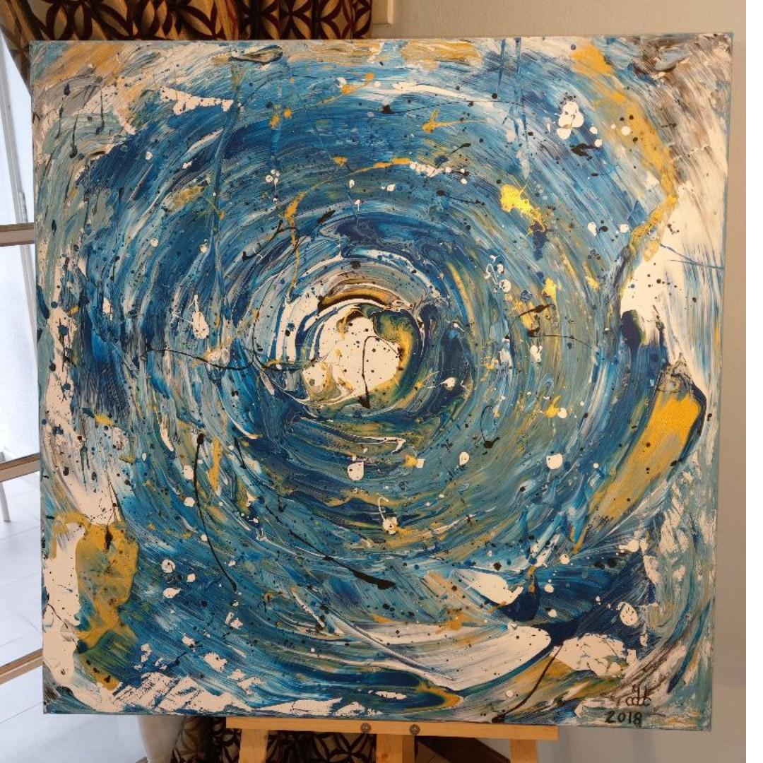 Very Big Abstract Painting Home Furniture Home Decor On Carousell