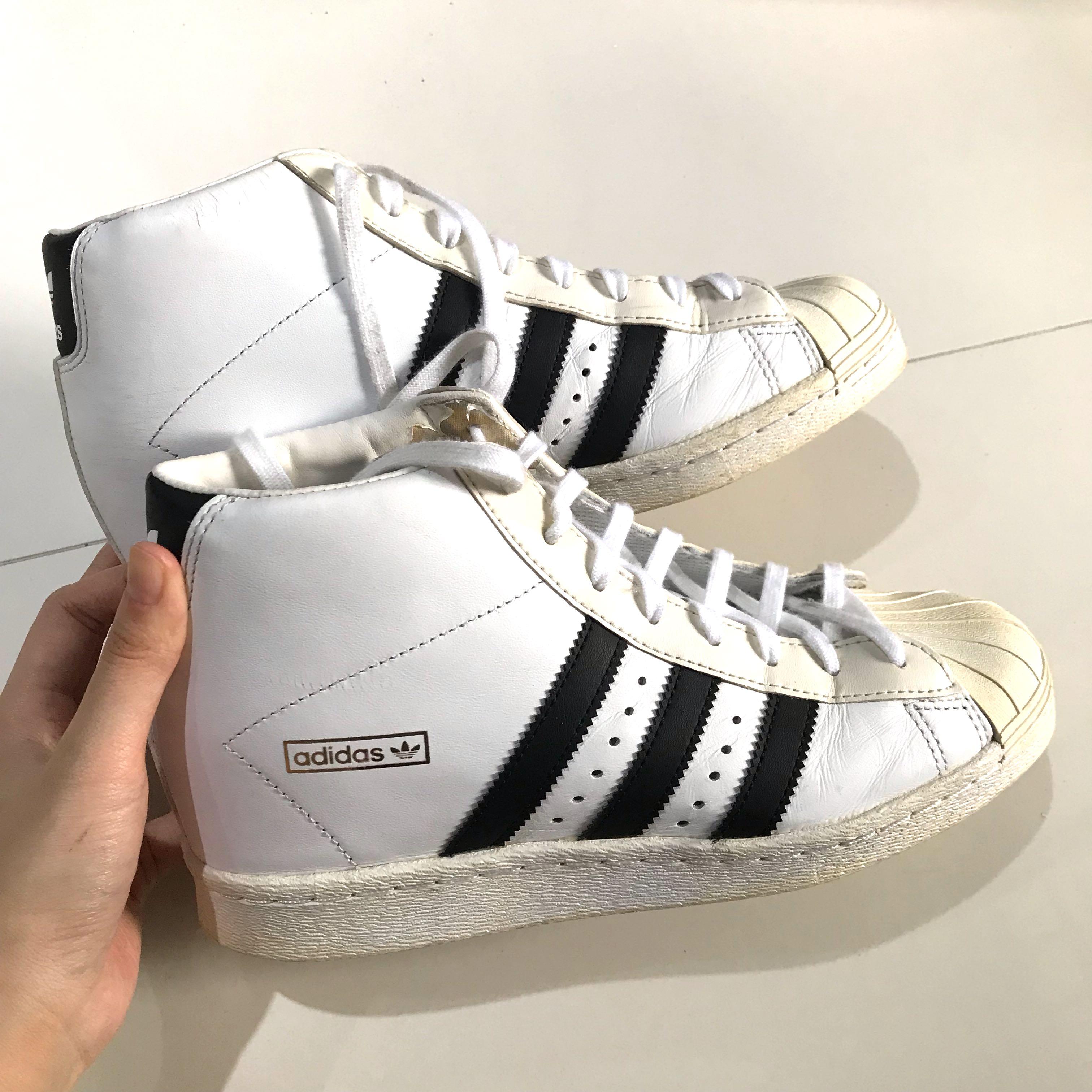 adidas superstar high top womens