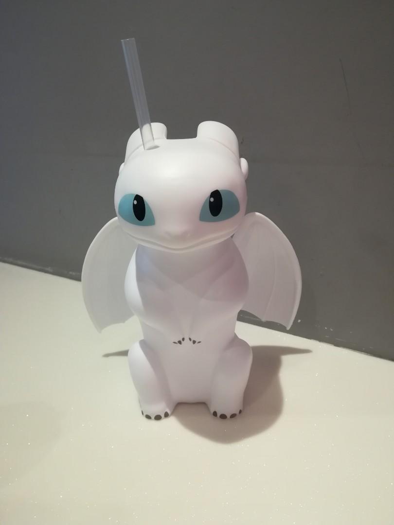 Authentic How To Train Your Dragon Light Fury Drinking Tumbler Cup Gsc Mbo Tgv Lps Mm Toys Games Other Toys On Carousell