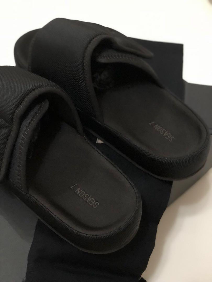 yeezy season 7 fabric slide graphite