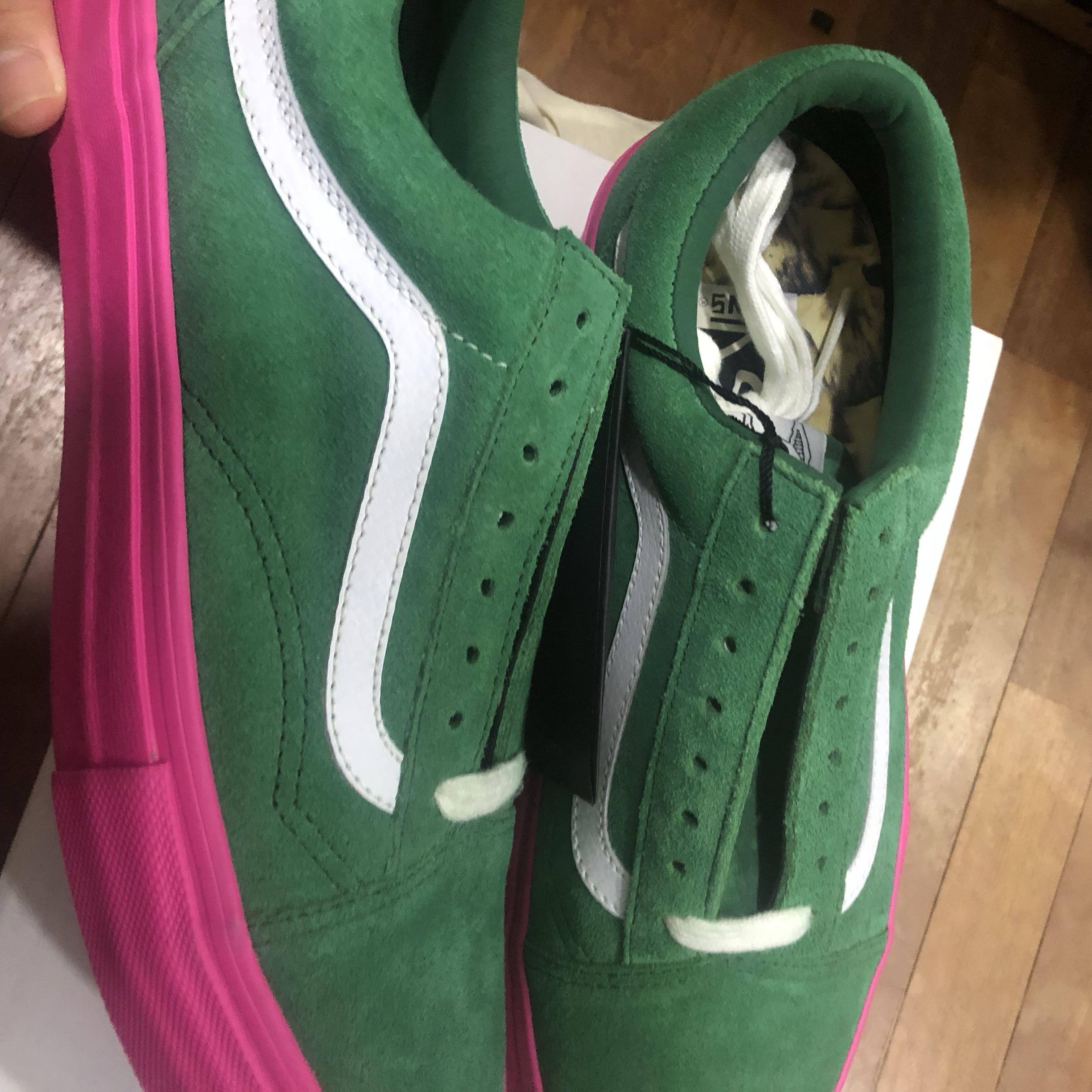 vans green pink