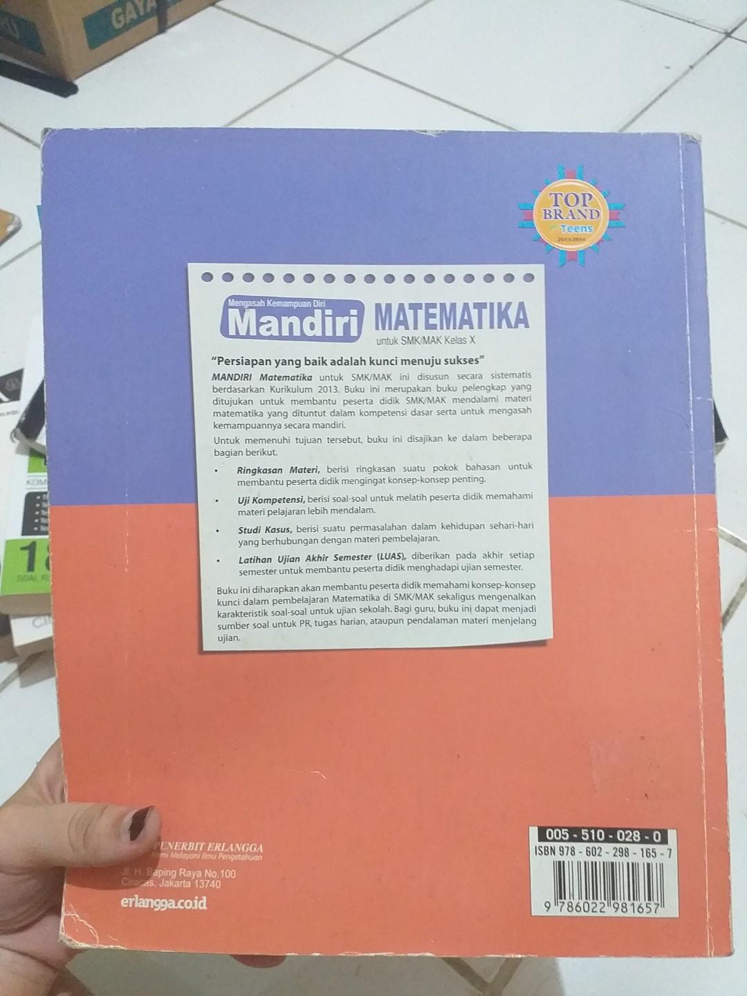 Buku Soal Matematika Kelas 1 Smk Mak Erlangga Books Stationery