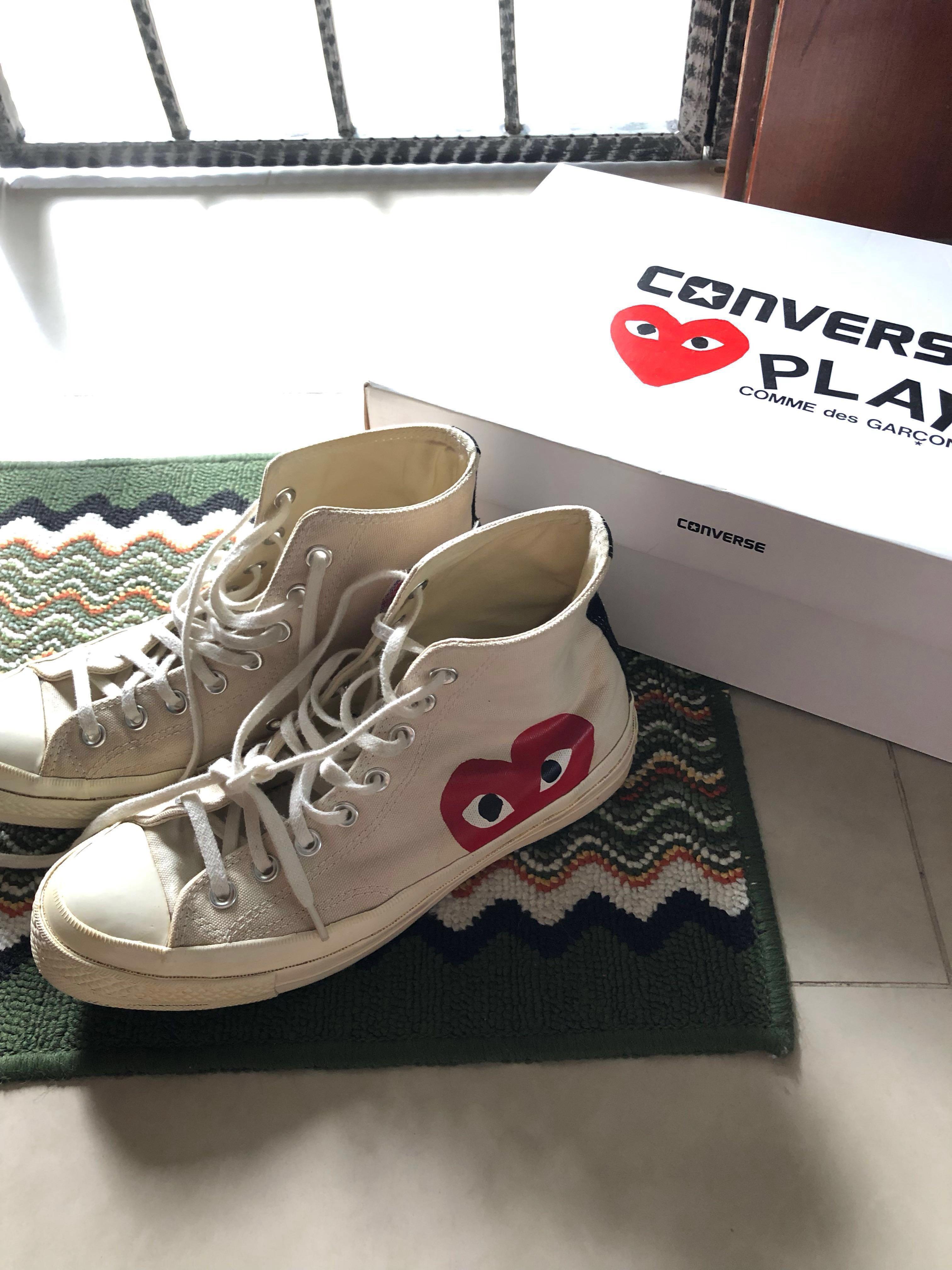 Cdg converse high cream outlet