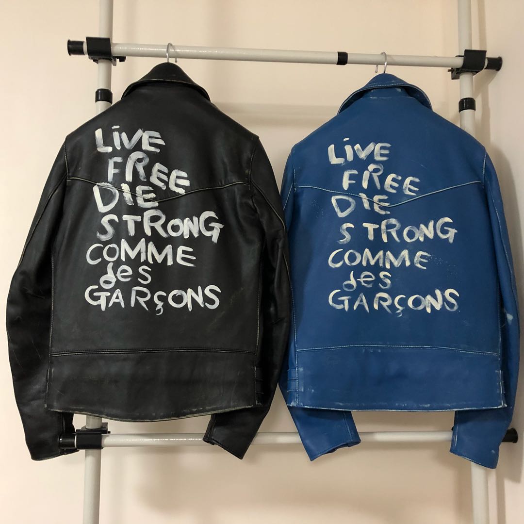 Comme Des garcons x Lewis leathers, 男裝, 外套及戶外衣服- Carousell