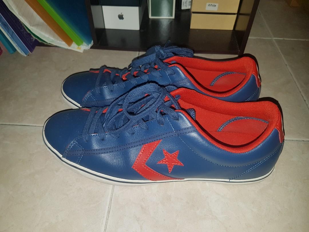 converse blue and red