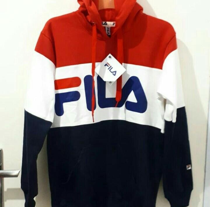 Hoodie fila tricolor store
