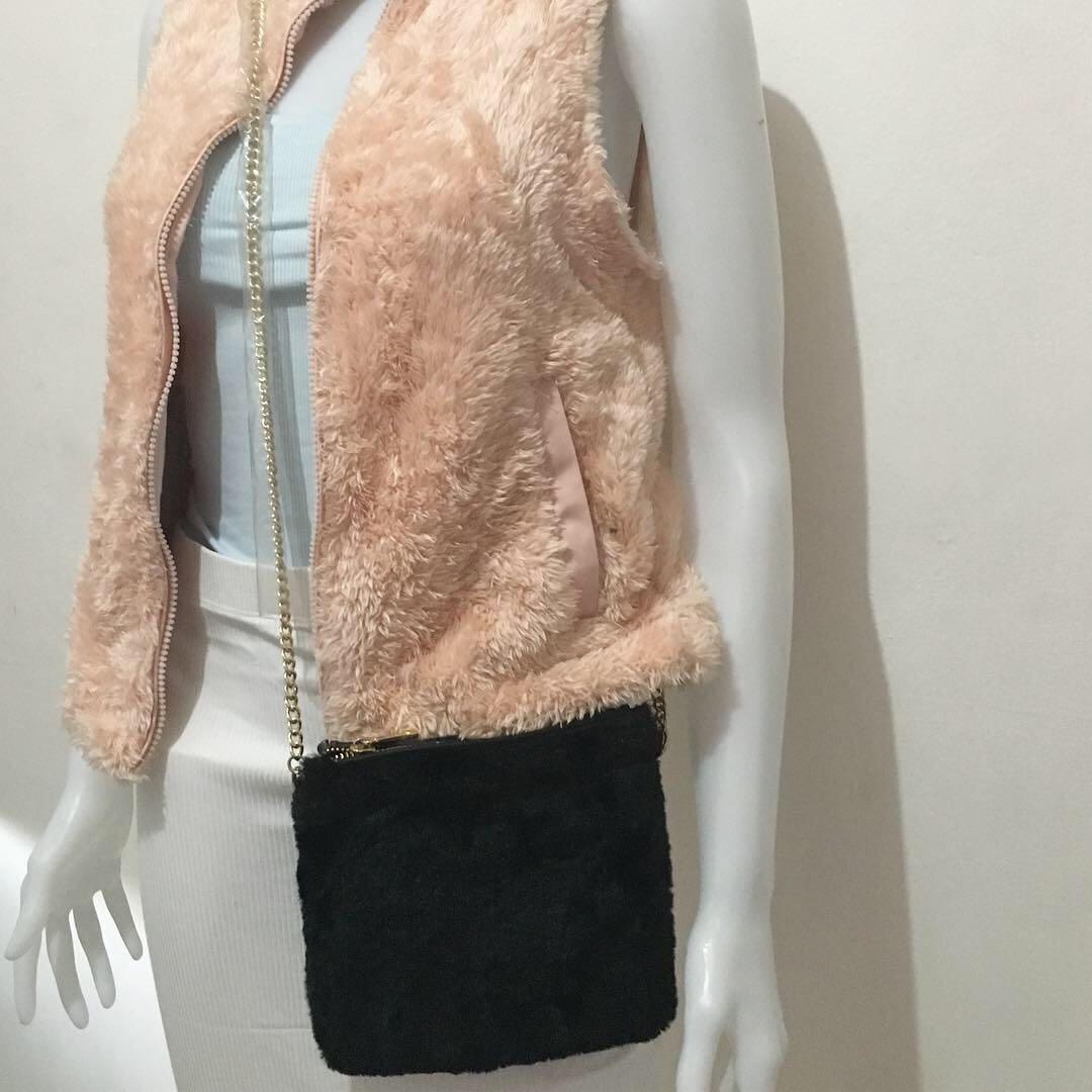 Forever 21 fur sling bag sale