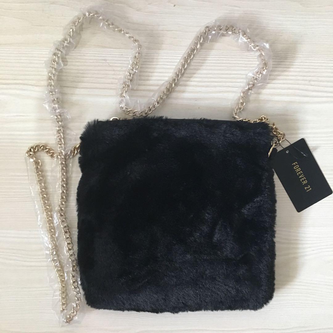 Forever 21 fur sling bag cheap