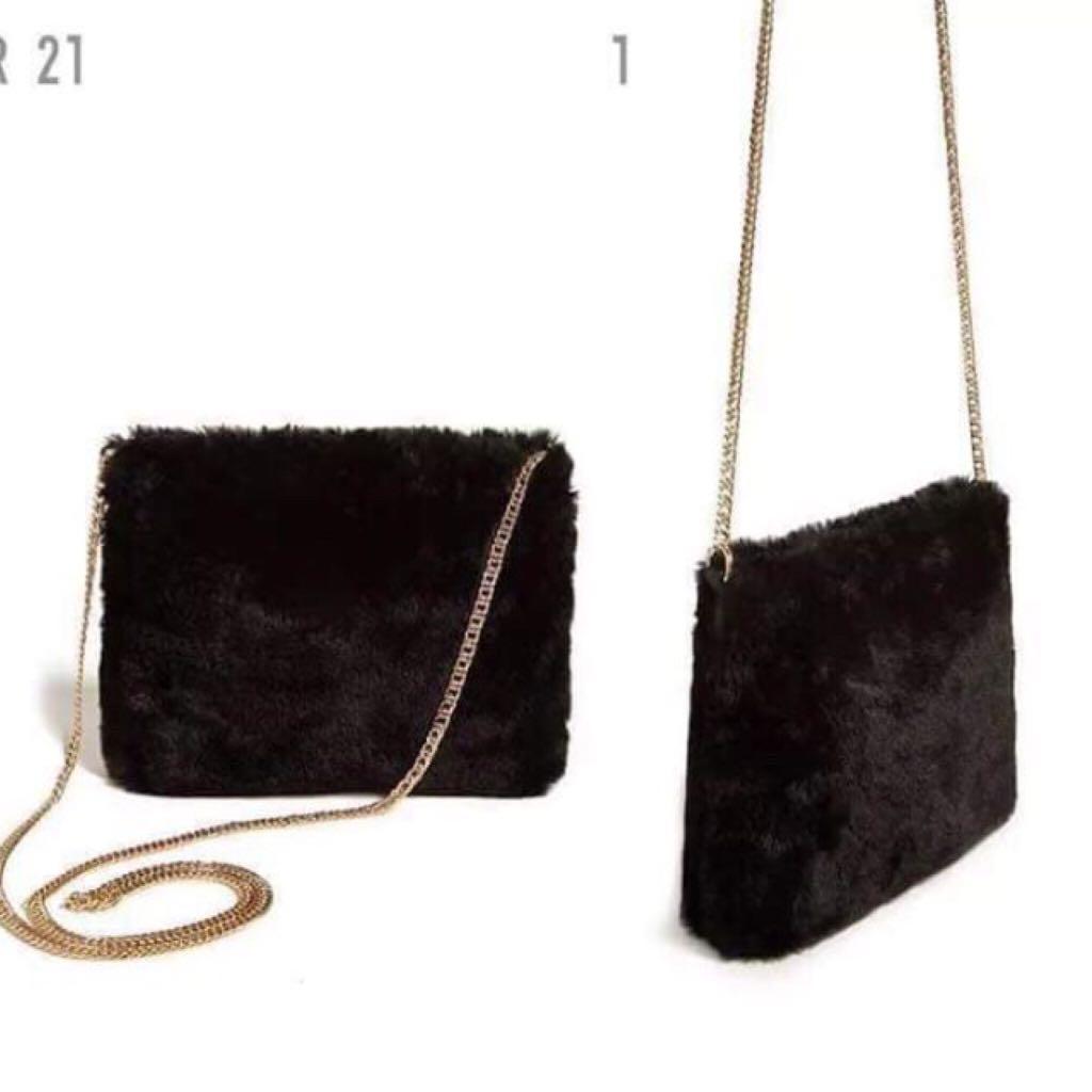 Forever 21 fur sling bag Women s Fashion Bags Wallets Cross body Bags on Carousell