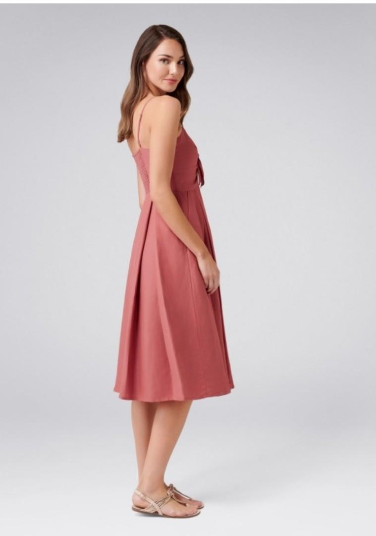 Mia tie front hotsell button through dress