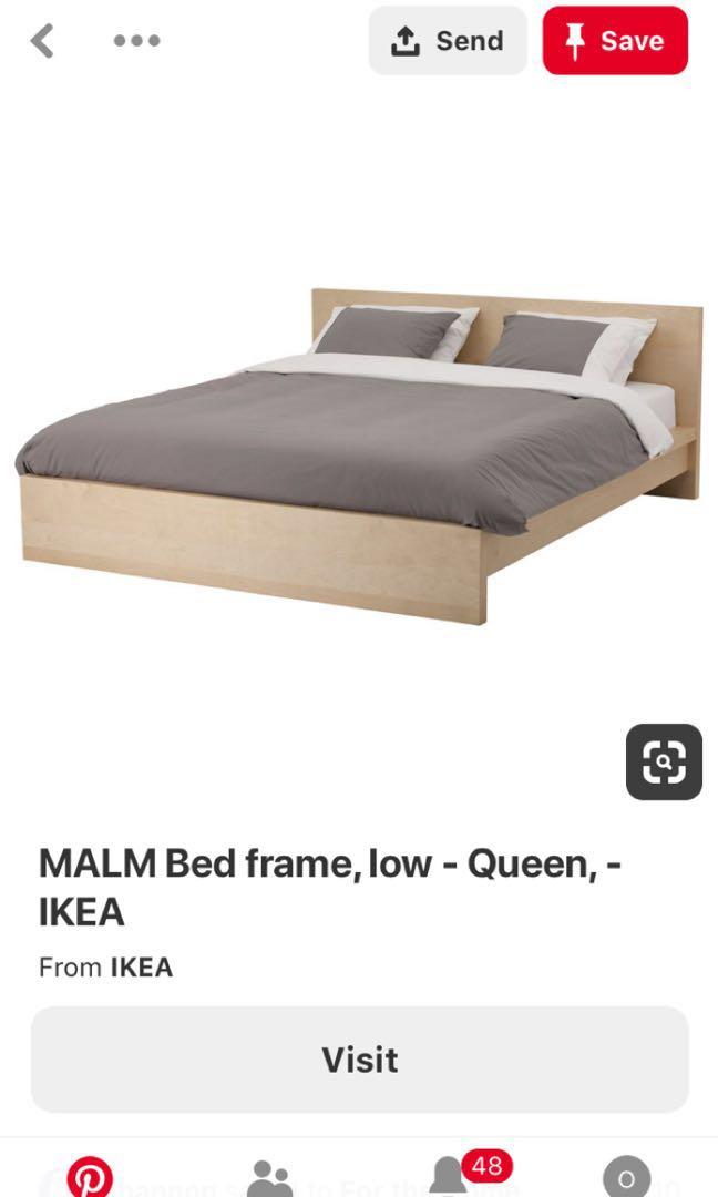 Malm low cheap bed frame