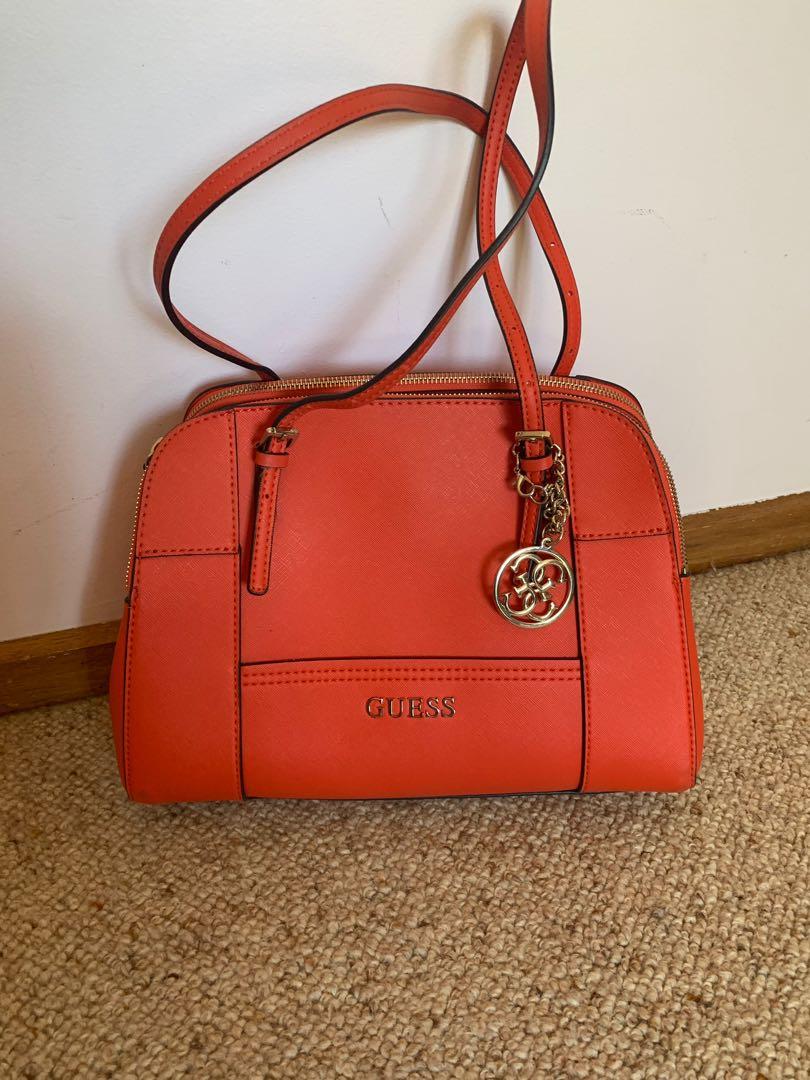 guess orange bag