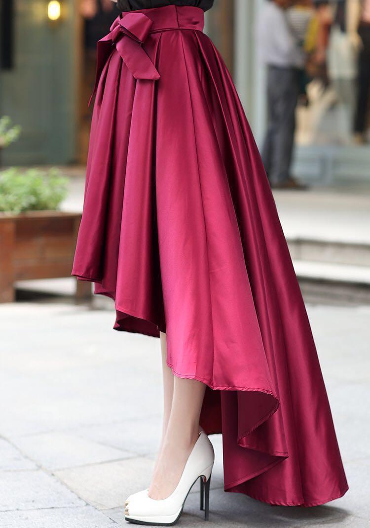 High low flare clearance skirt