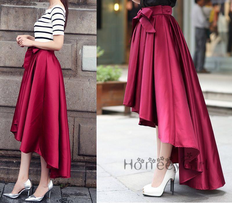 High low on sale flare skirt