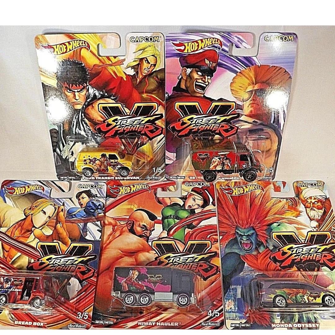 hot wheels street fighter set