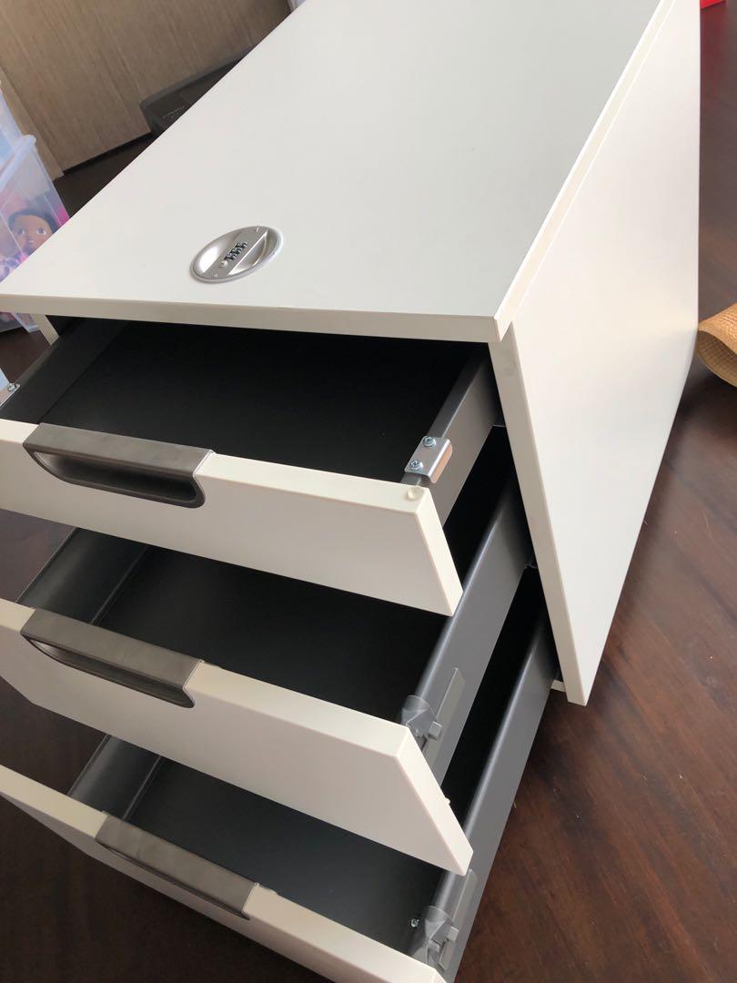 IKEA number lock drawer, Furniture & Home Living, Furniture, Shelves