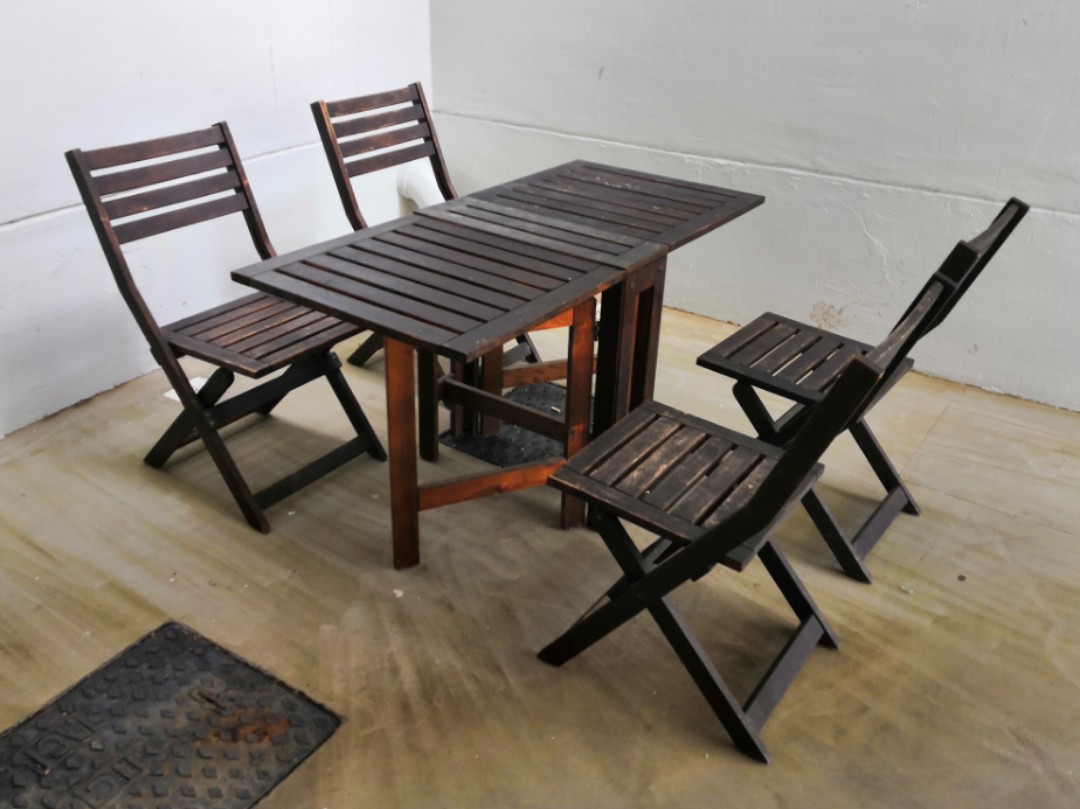 IKEA outdoor dining table set, Furniture & Home Living, Furniture