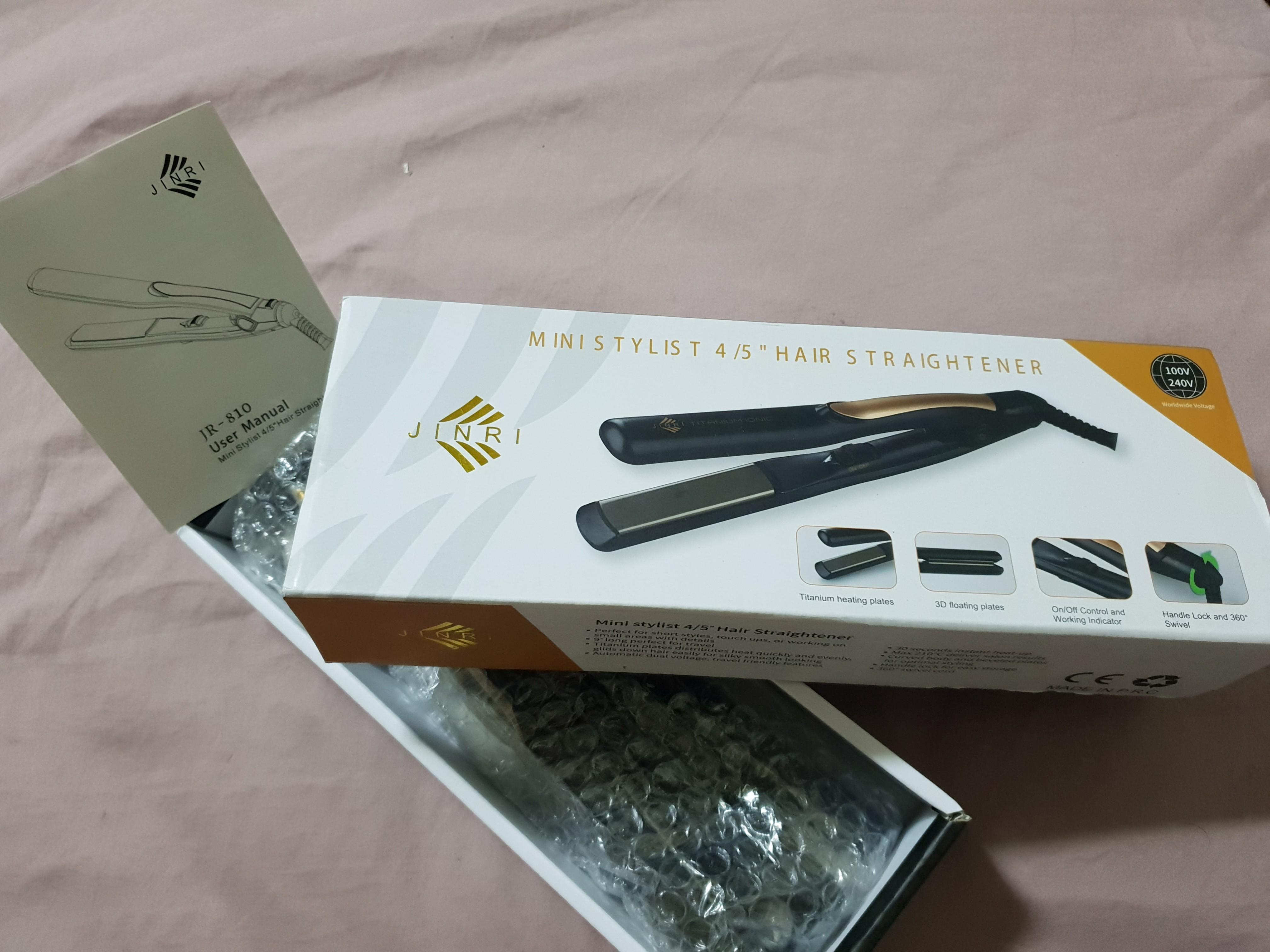 Jinri Hair Straightener 4 5 Titanium Mini Travel 3d Floating