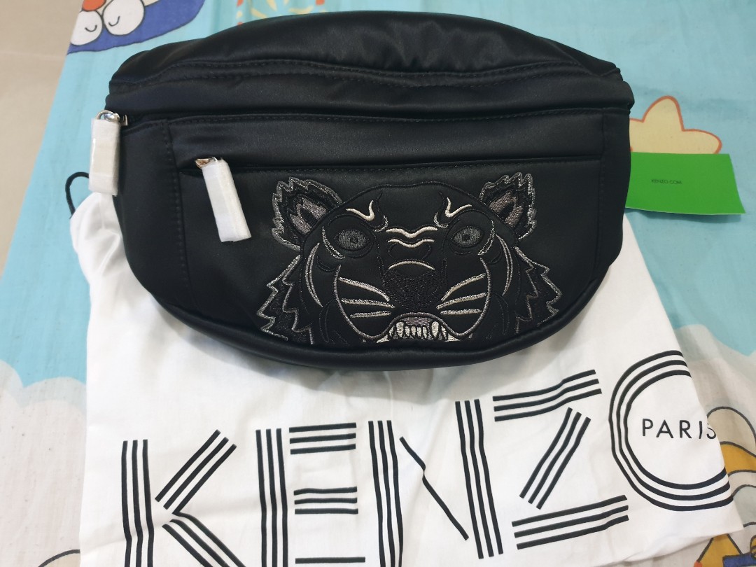 kenzo bum bag black