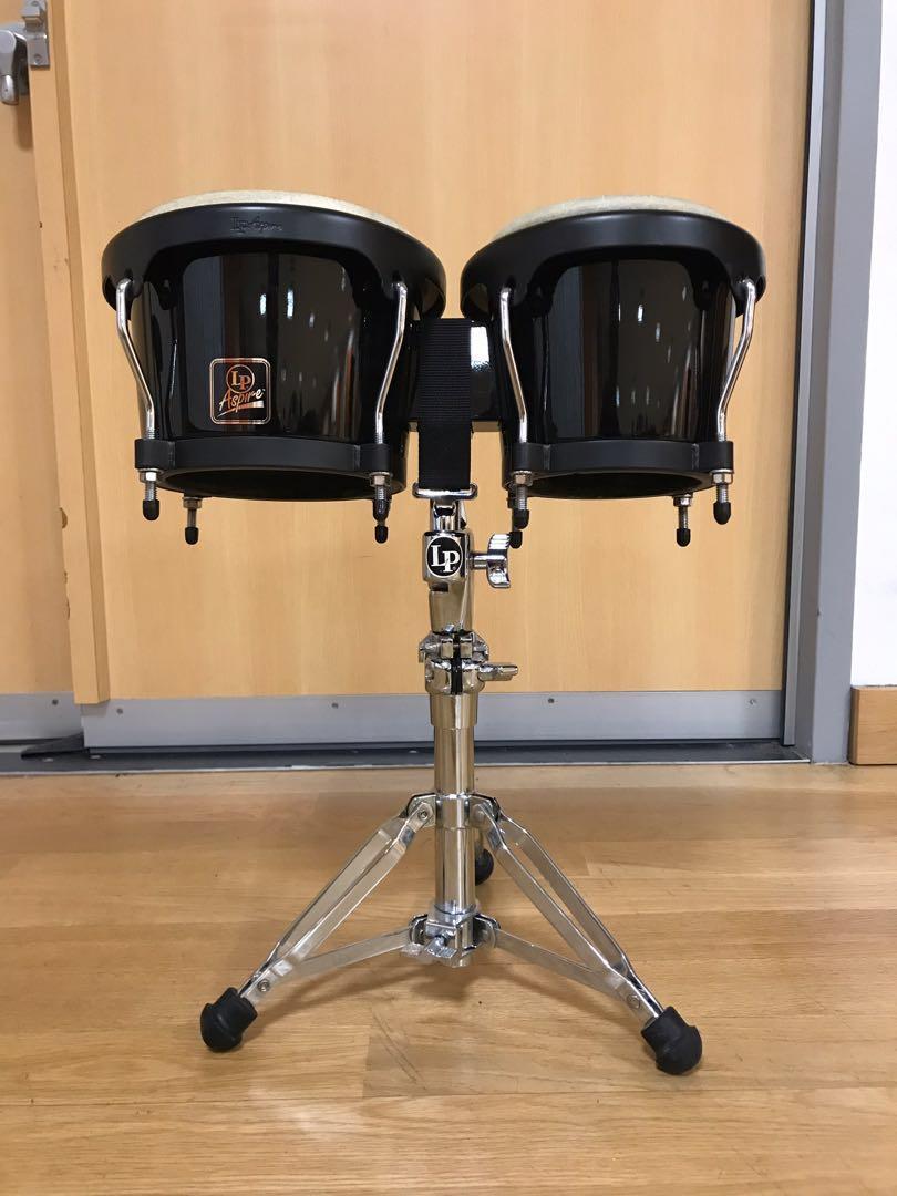 LP Aspire Bongo with stand, bag & shaker, Hobbies & Toys, Music & Media