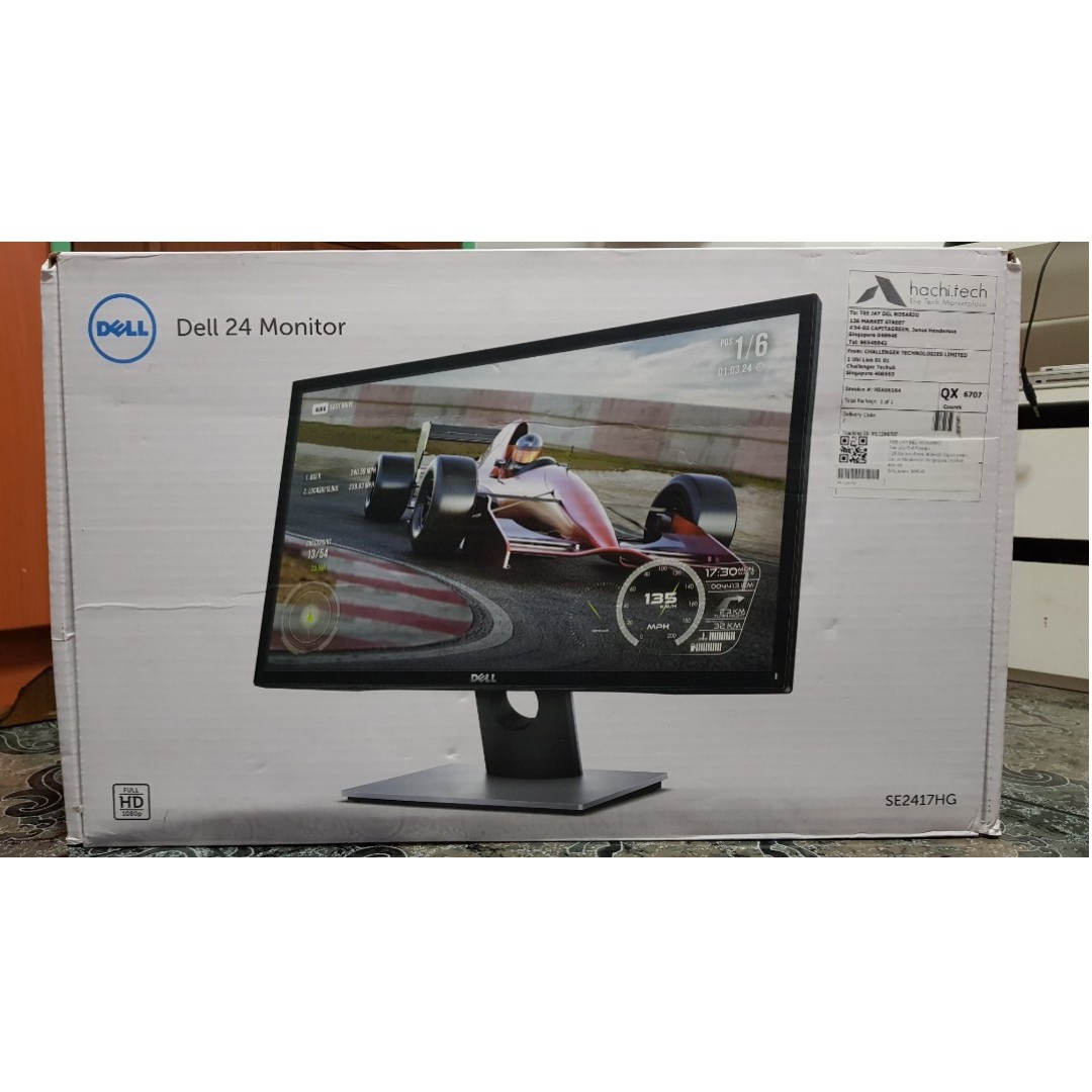 New 24" Dell Monitor (VGA and HDMI) Warranty Until Feb 2, 2021