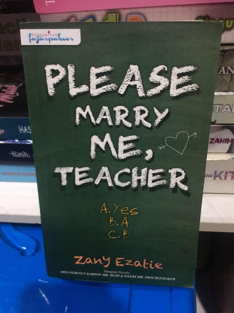 Novel Please Marry Me Teacher Books Stationery Books On Carousell Novel Please Marry Me Teacher Books Stationery Books On Carousell