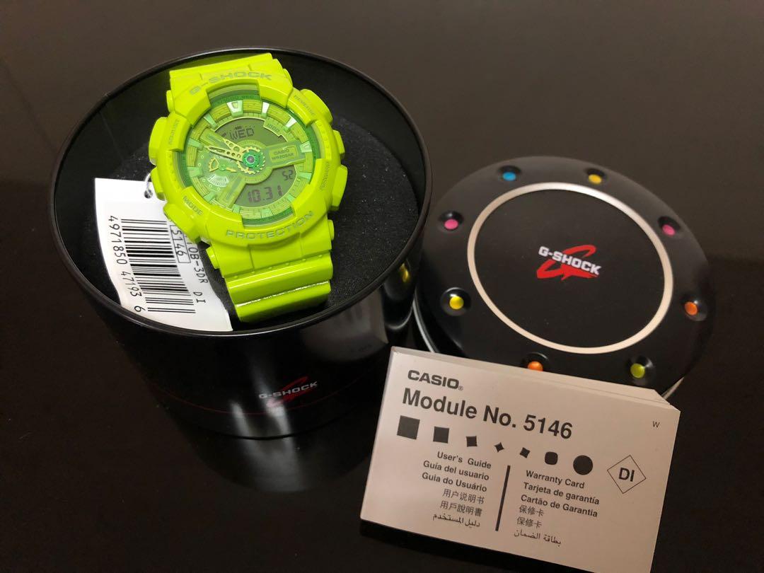 CASIO G-SHOCK 小さけれ GA110B-1A3J ハイパーカラーズ ケース付