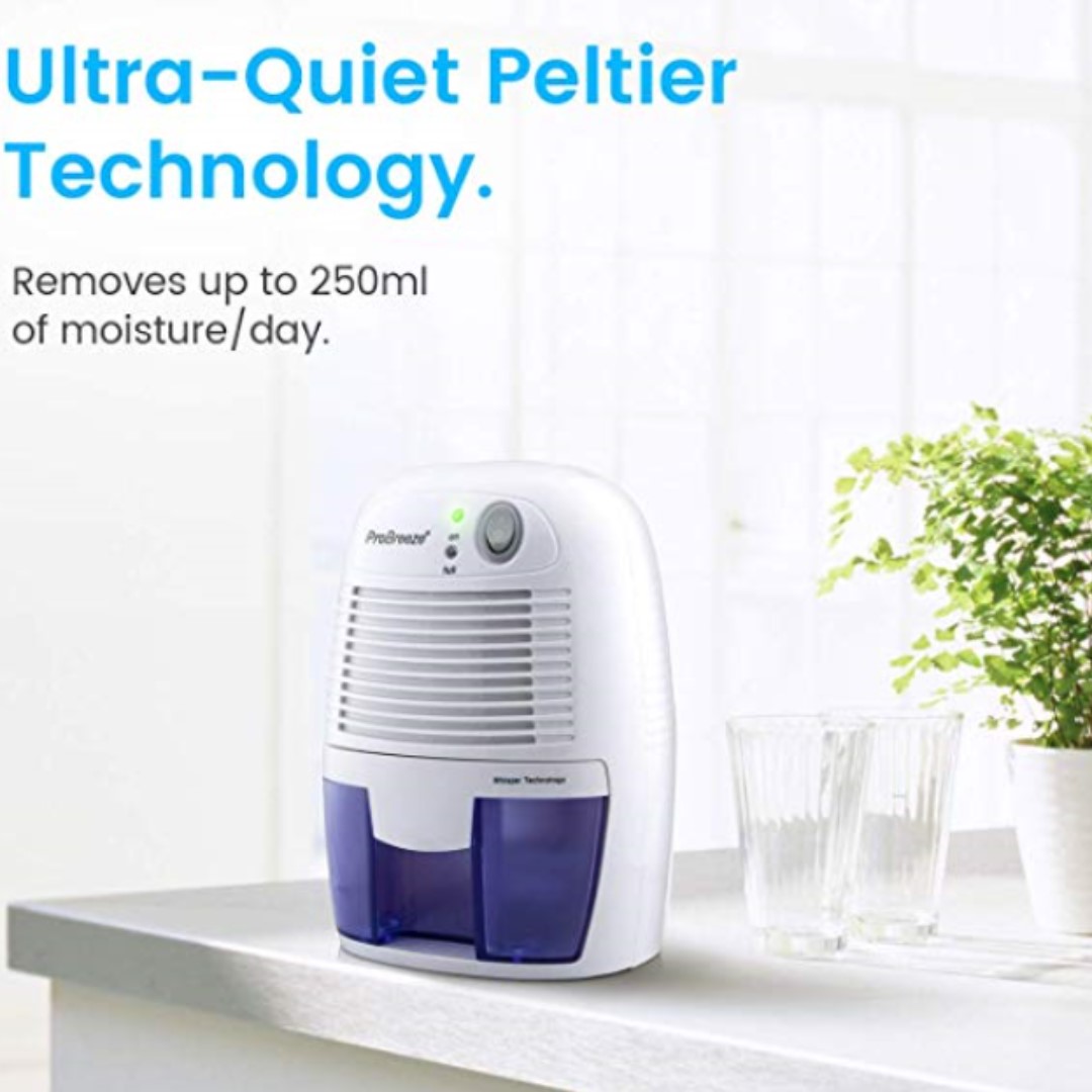 P14 Pro Breeze 500ml Air Dehumidifier For Damp Mould Moisture In Home Kitchen Bedroom Caravan Office Garage Bathroom Basement