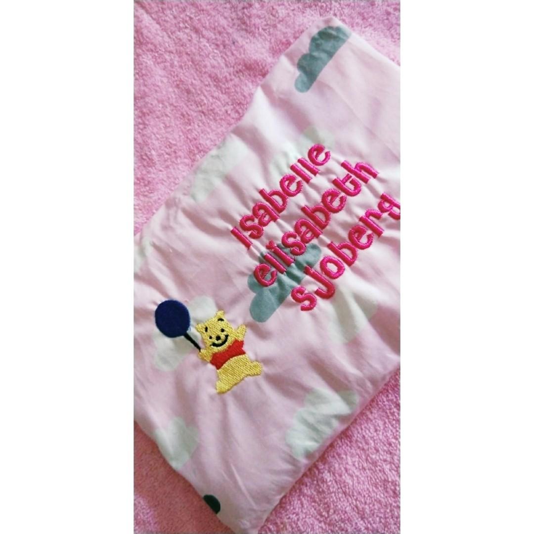Pooh Baby Pillow Husk Handmade Customize Name Design Birthday