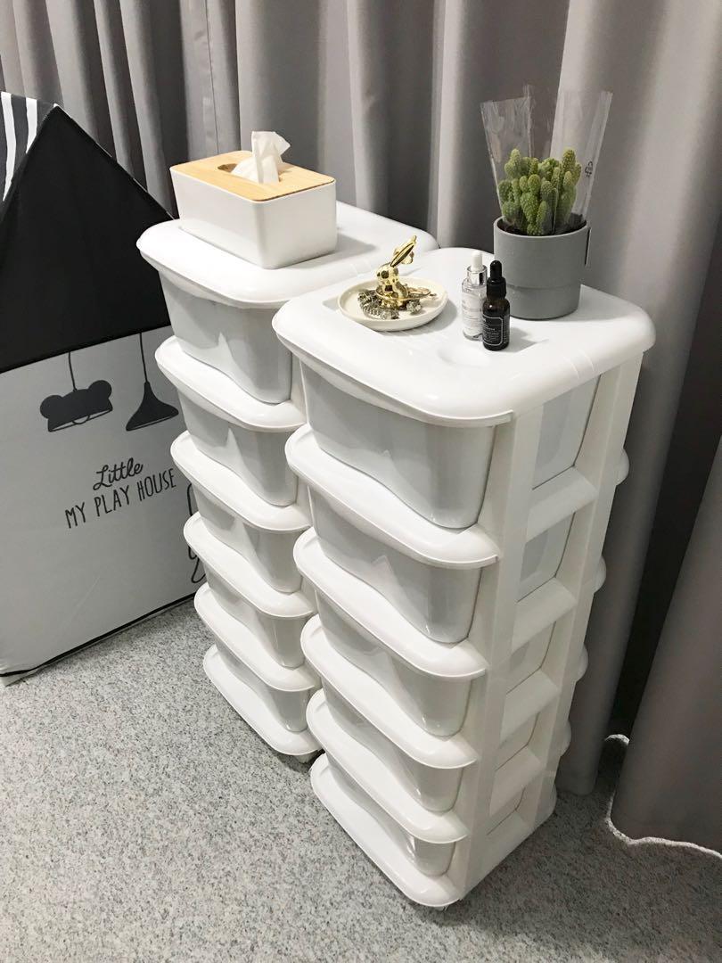 Quality Plastic Storage Drawers With Wheels Furniture Shelves