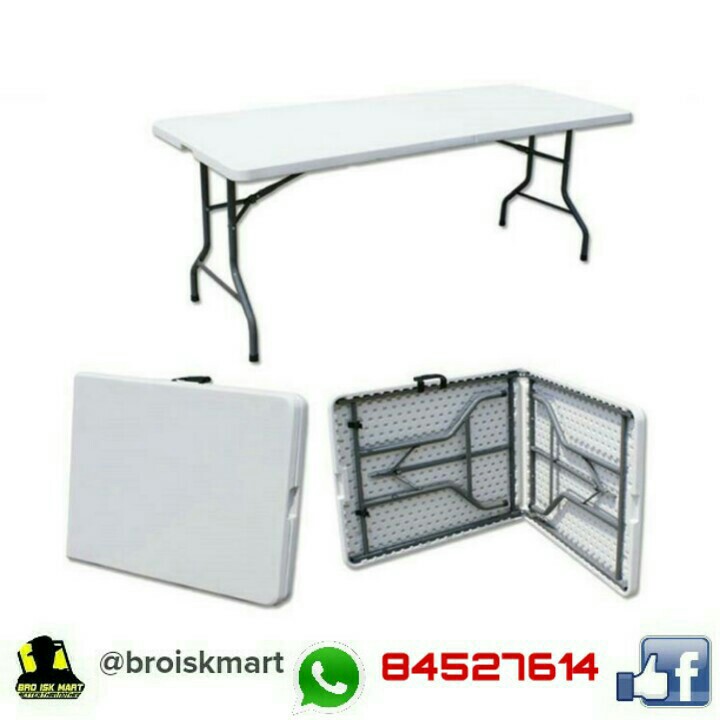 Al 6ft Foldable Folding Table 182cmx76cmx74cm