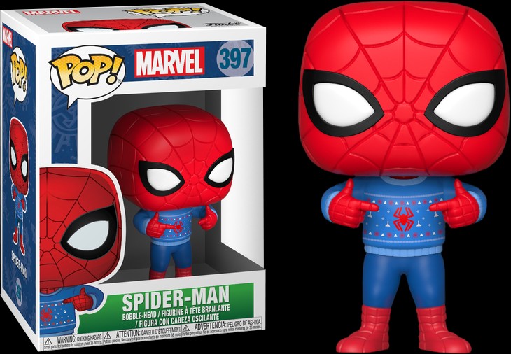 christmas spiderman pop